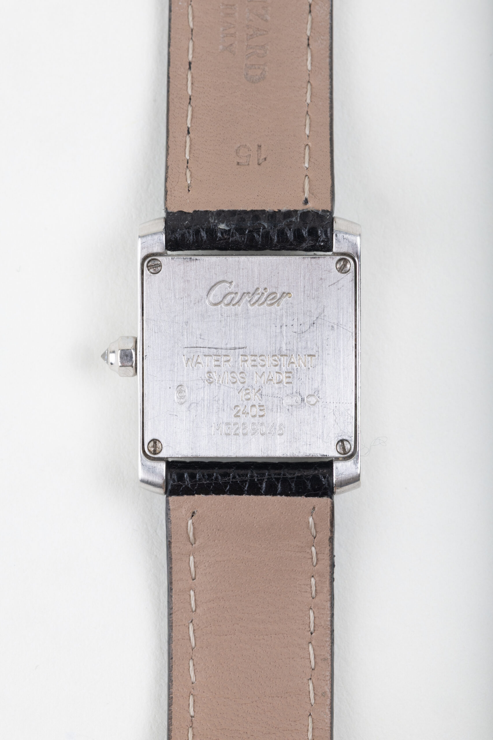 Preowned Cartier Tank White Gold