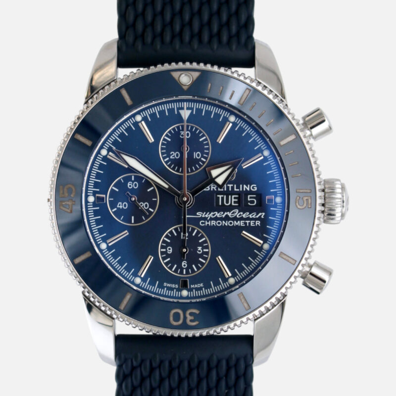 Preowned Breitling Superocean Chronometer Blue Dial