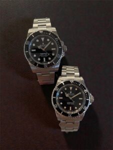 Comparison of Rolex Subamriner 5513 and 114060