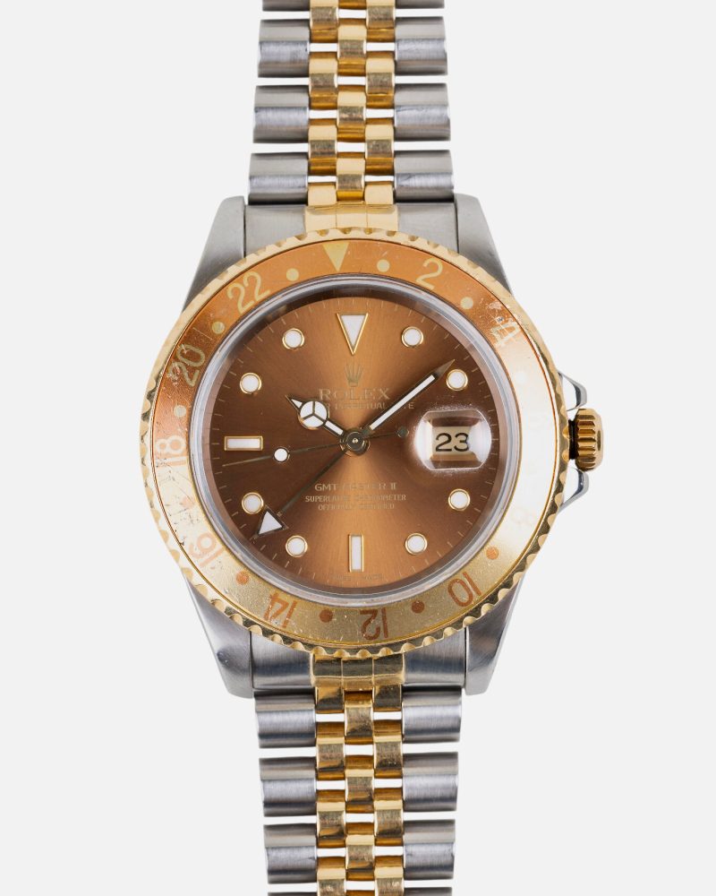 Preowned Rolex Rootbeer Jubliee Bracelet Two Tone Yellow Gold 1994